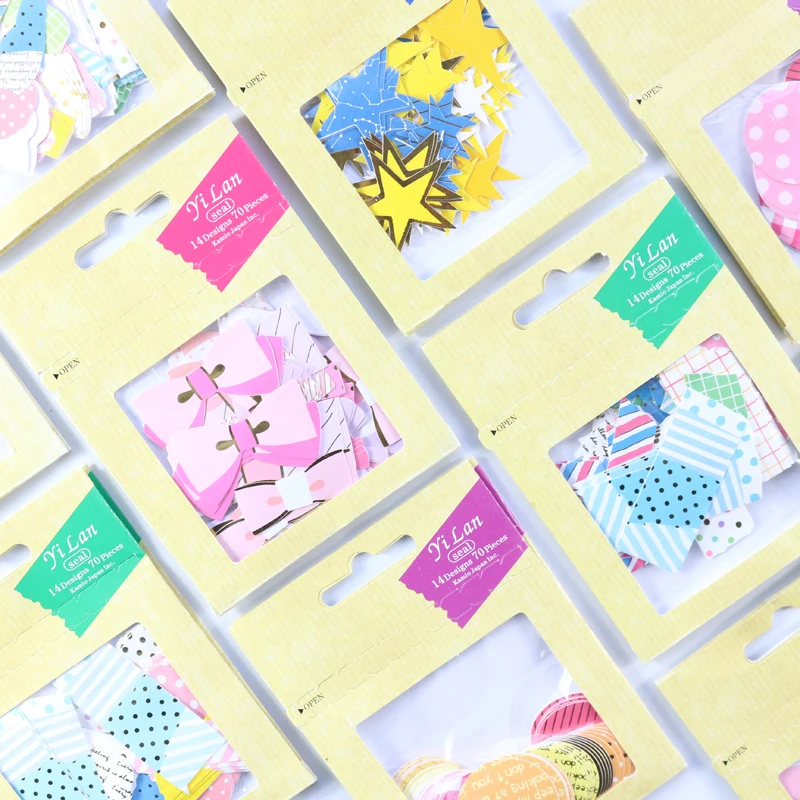 Domikee креативные Декоративные наклейки для конфет сумка дневника записного