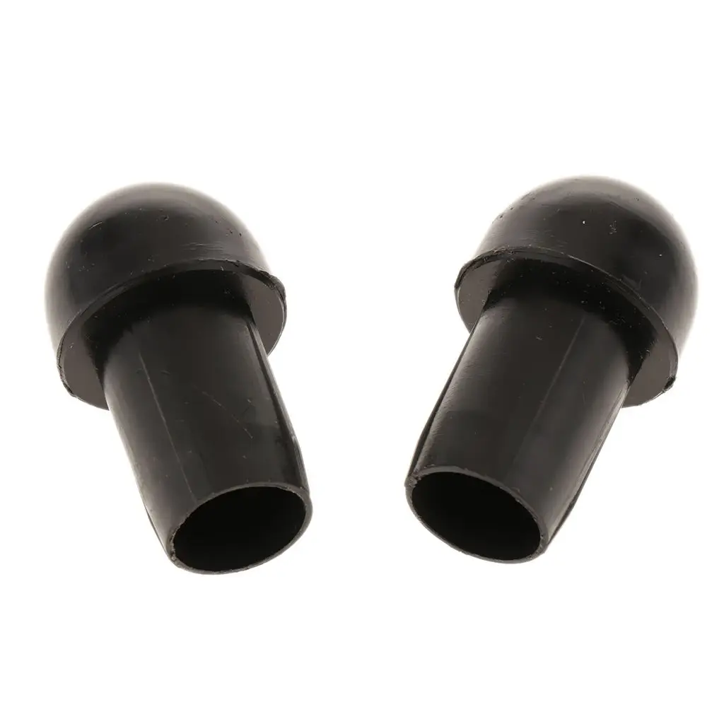 

1 Pair Motorcycle Handlebar Grips Bar End Plug Grip Ends Caps 35x12mm Black