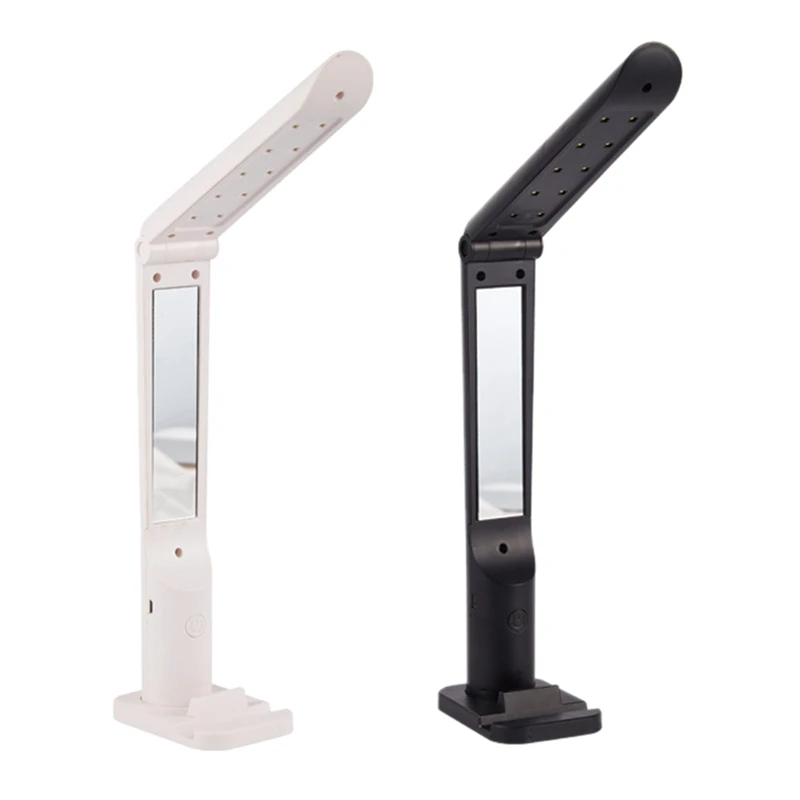 

LED Desk Lamp, Eye Protection Reading Folding Lights Contact Bedroom Bedside Lamp with Charging and Plugging