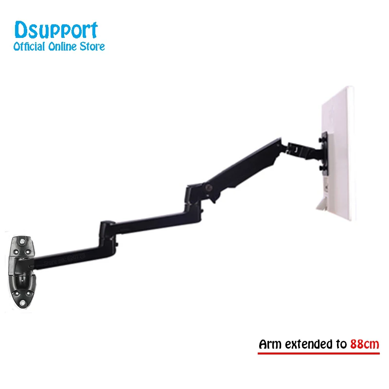 DS-8013W-Black Color Настенный кронштейн для телевизора ультрадлинный кабельный провод Алюминий сплав специальное механическое уплотнение с вращением Руки Монитора Артериального Поддержка полный движения монитор держатель кронштейн - Цвет: DS-8013W-Black Color
