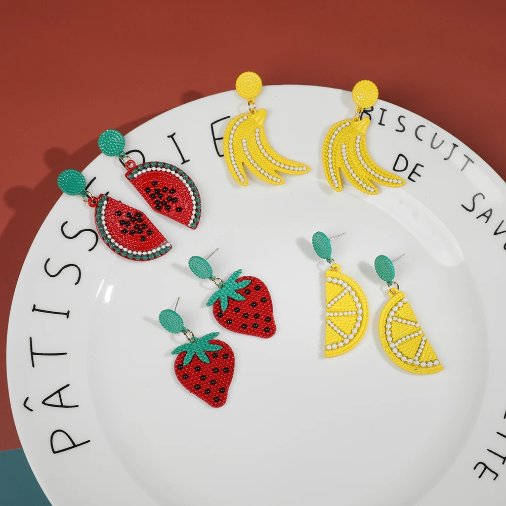 Женские серьги-подвески в Корейском стиле из акриловой смолы с мультяшным