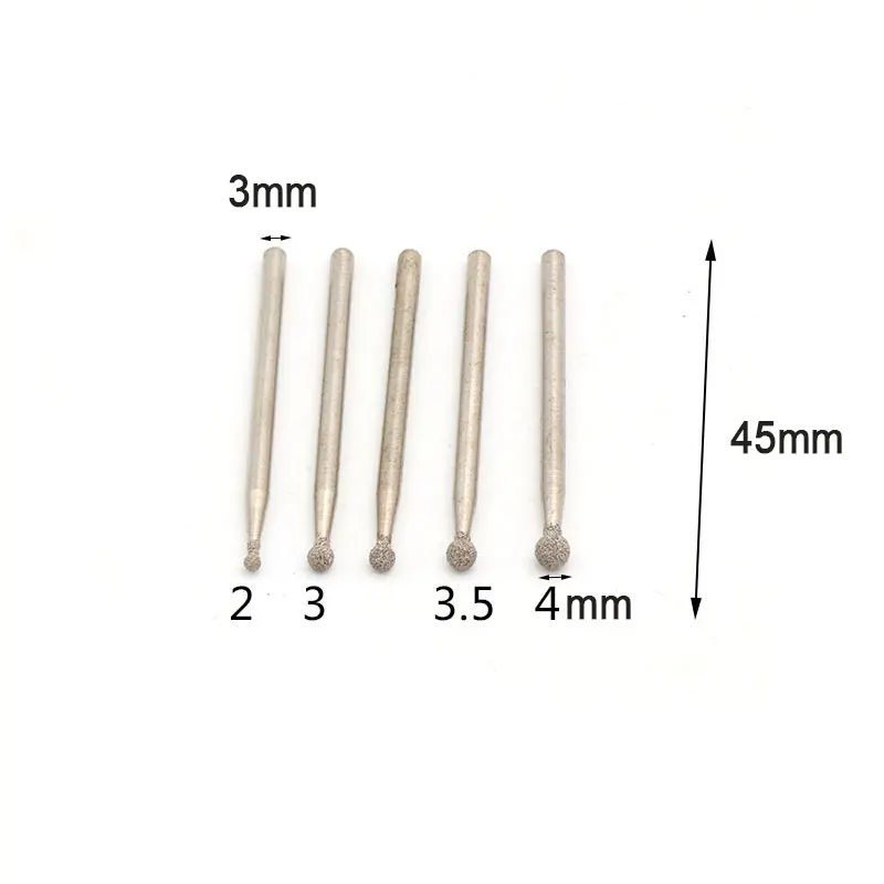 10 шт. круглый Фрезерный резак 3 мм хвостовик Нефритовая резка Точная гравировка