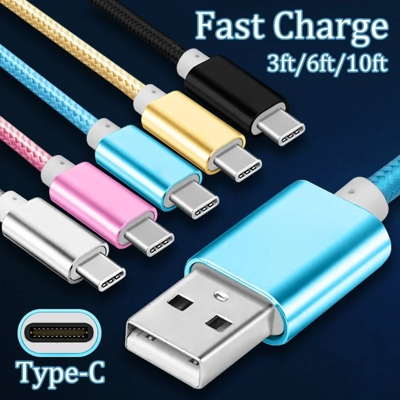 Usb-кабель с портом типа C телефон зарядное устройство кабель для Samsung S20 S10 A51 A9