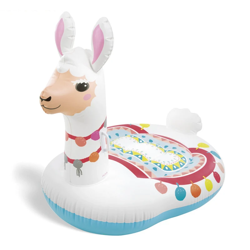 

Children's aquatic inflatable riding plastic water toys thickened PVC inflatable floating row swimming pool accessories