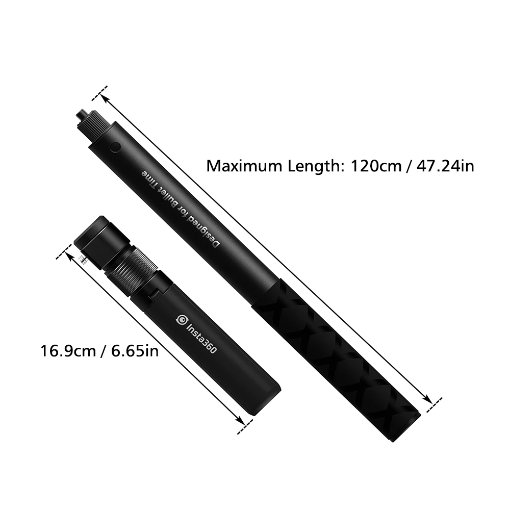Комплект времени пули Insta360 с невидимой селфи палкой складной штатив ручкой для