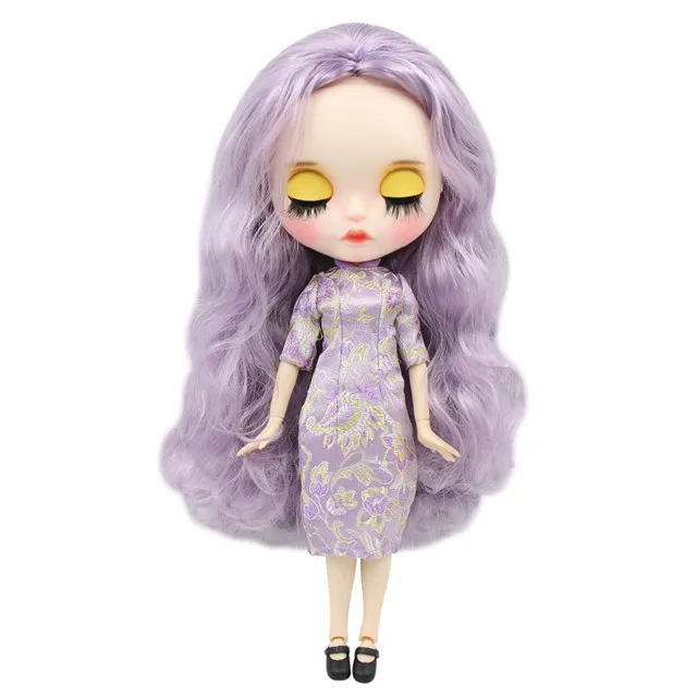 doll clothes shoes Фабрика blyth кукла 1/6 bjd шарнир тела белая кожа резные губы матовое лицо с бровей индивидуальные лицо сонные глаза - Цвет: doll clothes shoes