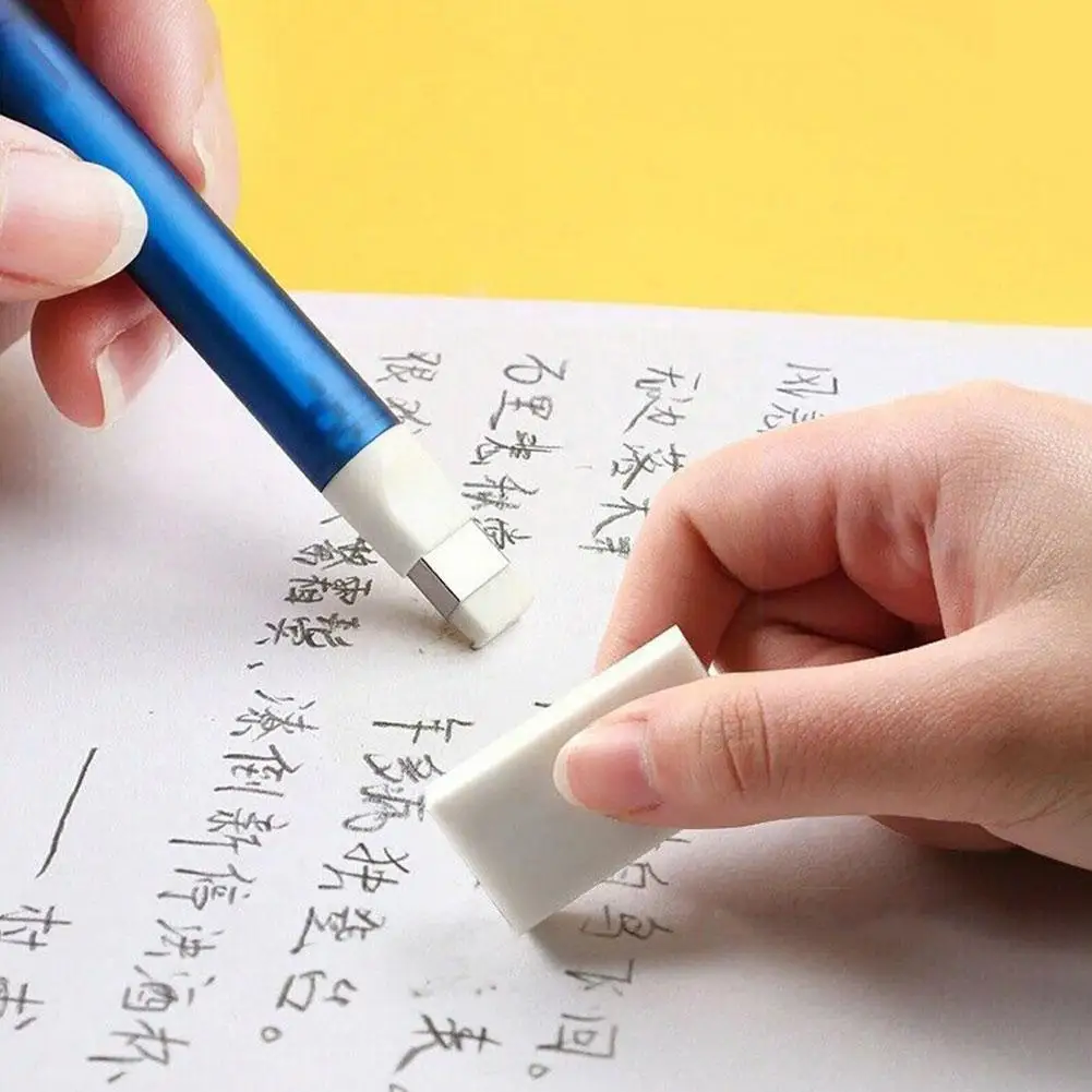

1 Pcs Press Eraser Retractable Pencil Mechanical Eraser School Sketching Stationery For High-gloss Pen Refillable Art C1S3