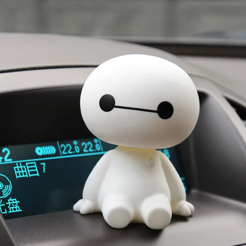 Большой Герой 6 Baymax Аниме ПВХ фигурка мультфильм милый робот трясущиеся куклы