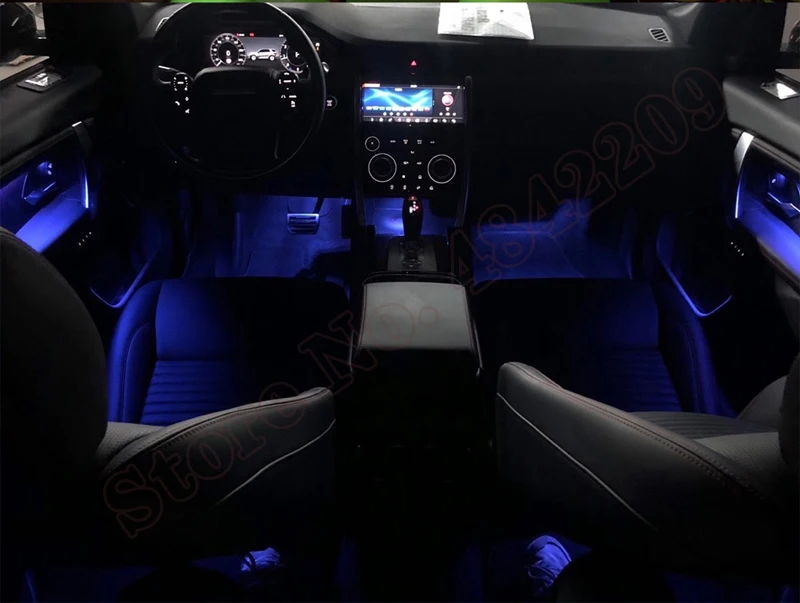 

10 Colors For Land Rover Discovery Sport 2020 Srceen Control Decorative LED Atmosphere Lamp illuminated Strip Neon Ambient Light