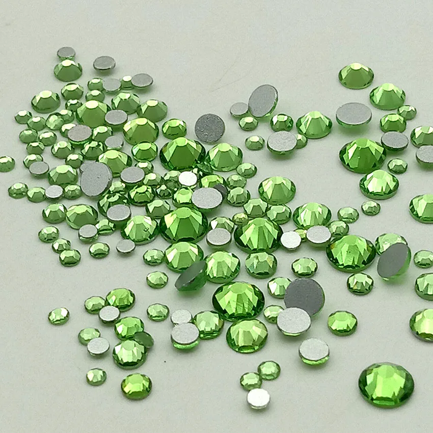 Дизайн ногтей кристаллы AB 1600 шт.; многоразмерные х Стекло ногтей Стразы для украшения для ногтей камни Charms