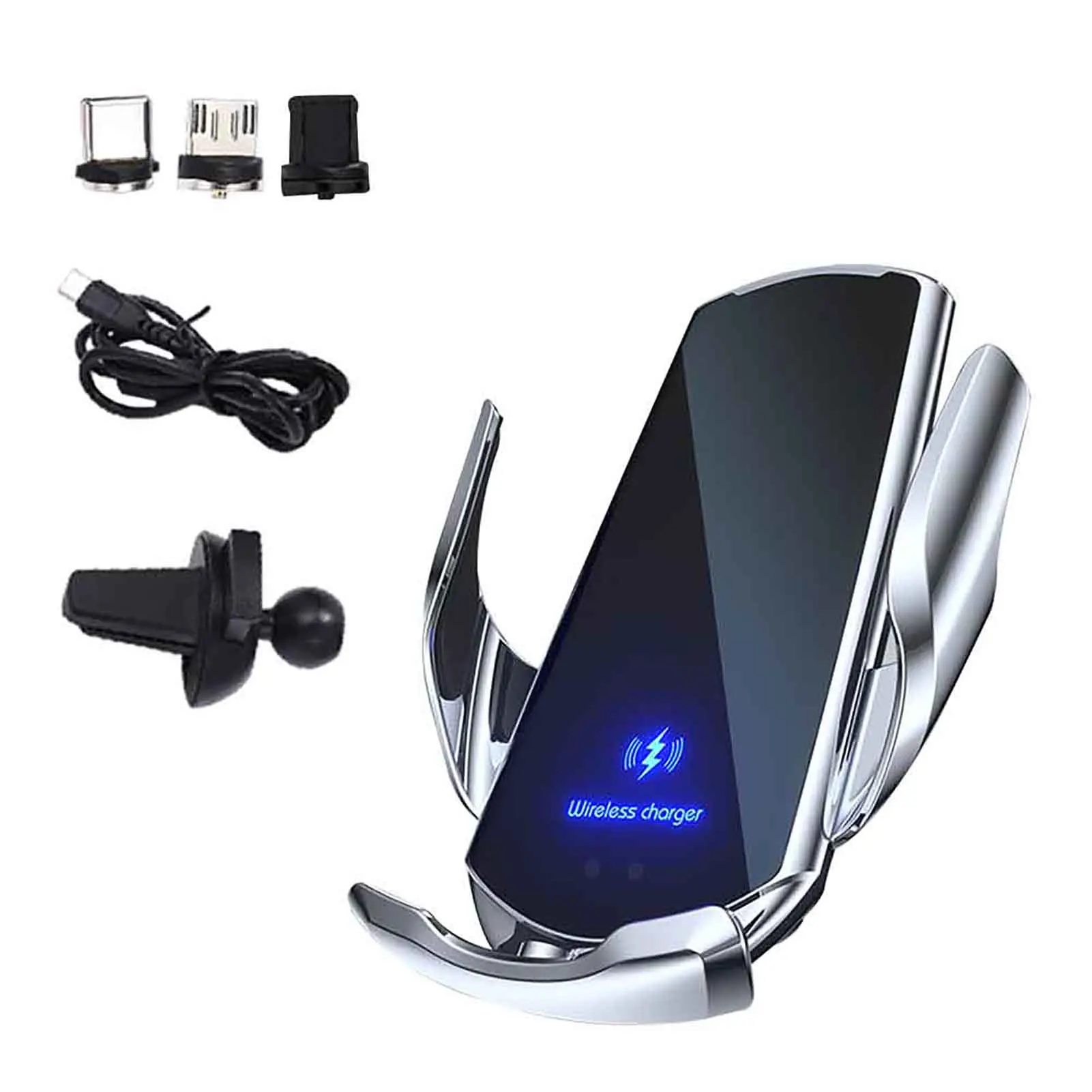 

Крепление на вентиляционное отверстие, вращение на 360 градусов, практичная легкая установка, датчик гравитации, автомобильное беспроводное...