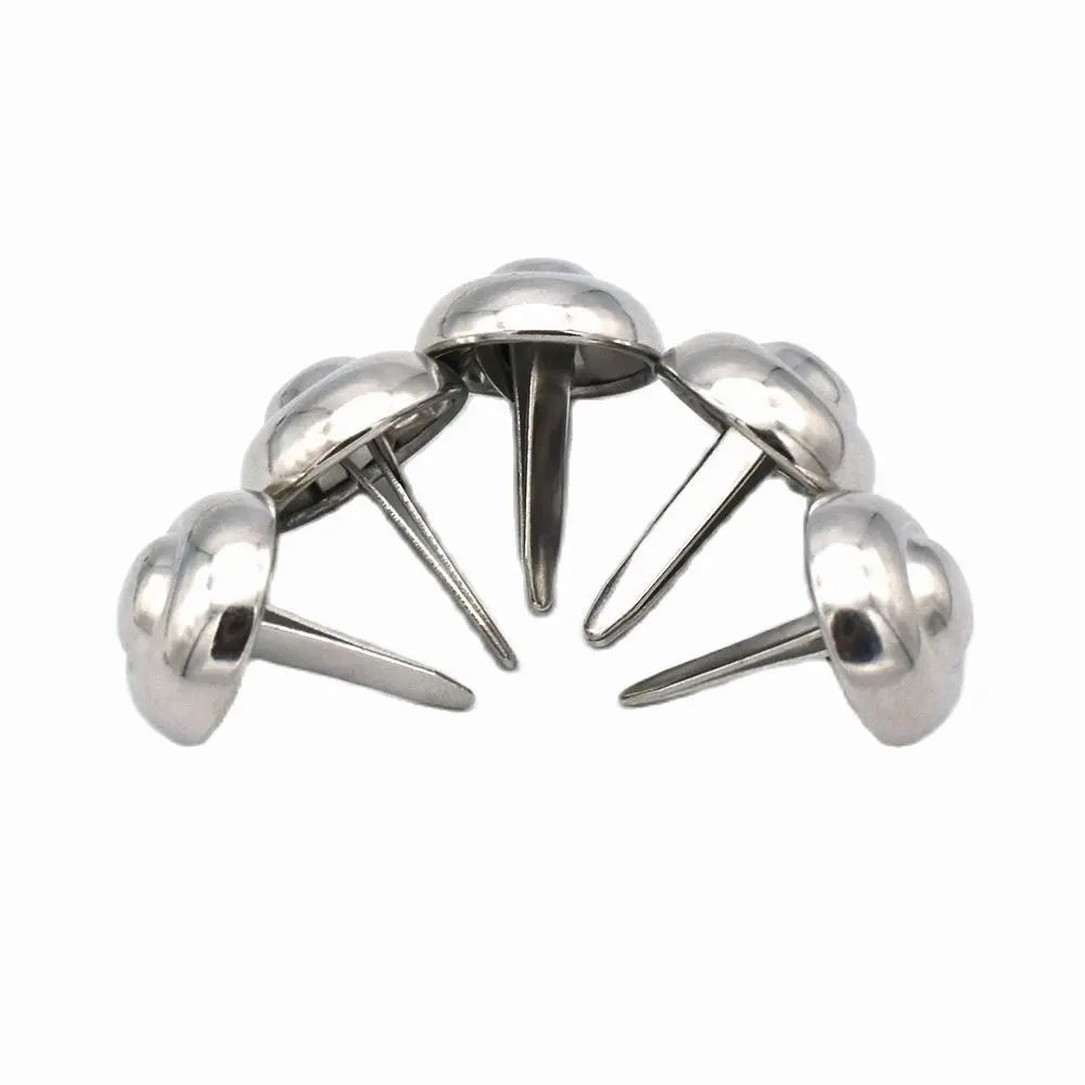 18 мм Brads Спайк зубец шпильки Серебряная Сумочка средства ухода за кожей стоп