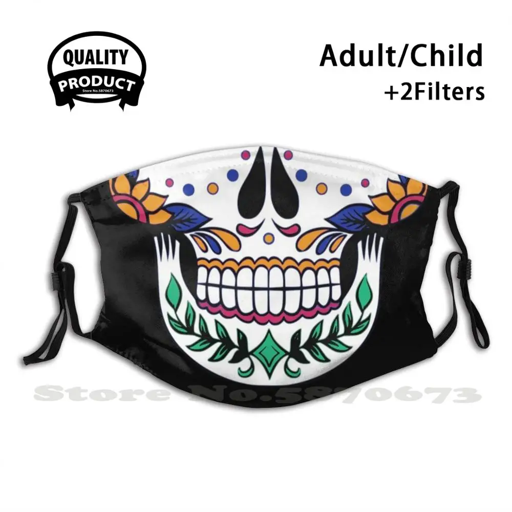 

Противопылевые маски для мужчин женщин мужчин детей девочек мальчиков подростков День мертвых мексиканских