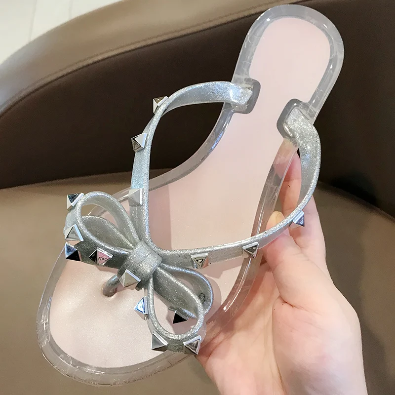 Пляжные шлепанцы с шипами женские наружные горки повседневные Вьетнамки модная