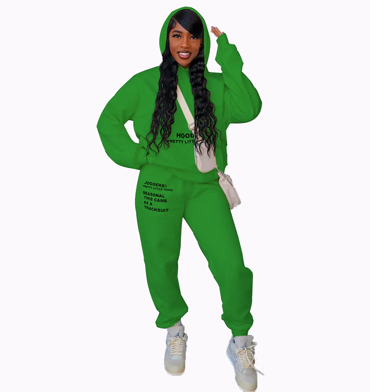 Зимний женский комплект из двух предметов модная спортивная трендовая Толстовка