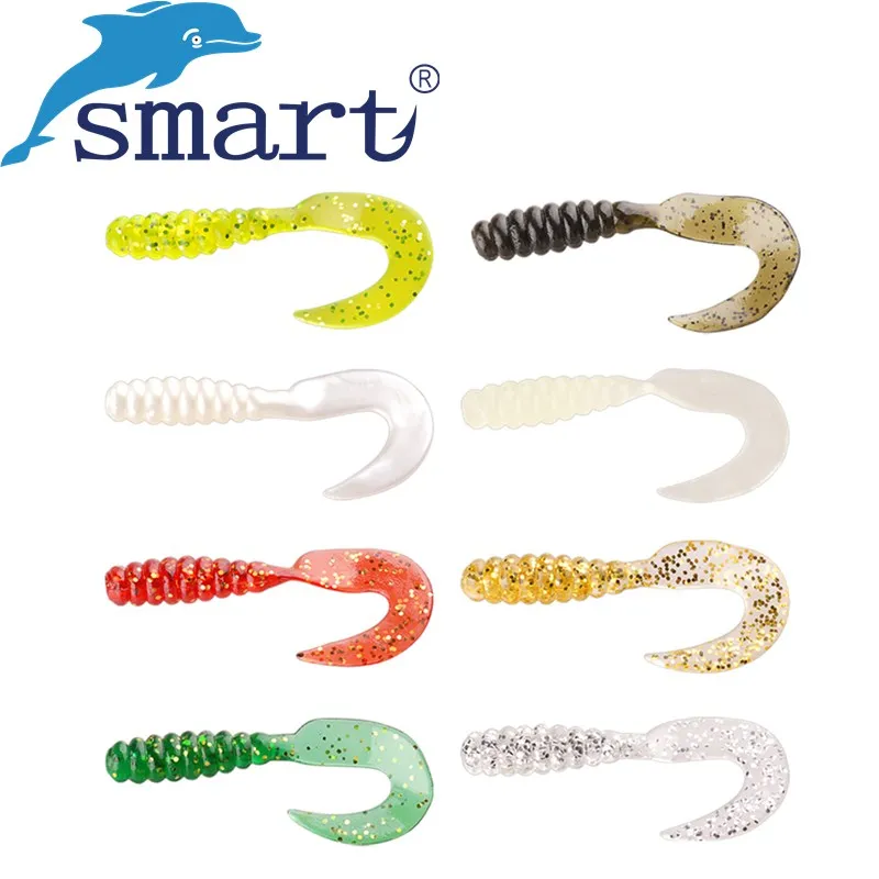 60 шт. мягкие рыболовные приманки 33 мм 0 7 г 48 1 1|leurre peche|fishing lure wormlure worm |