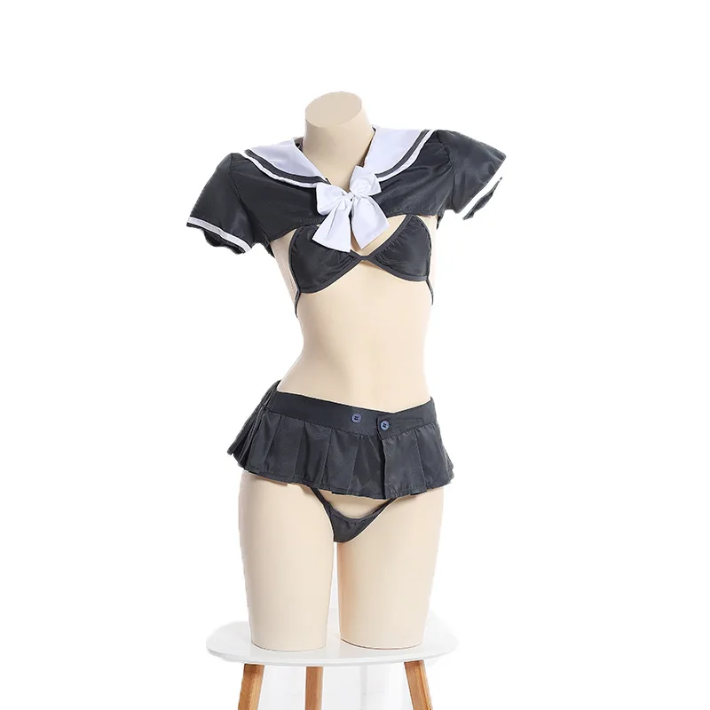 Японский бикини для косплея сексуальный женский костюм студентов комплект из 3