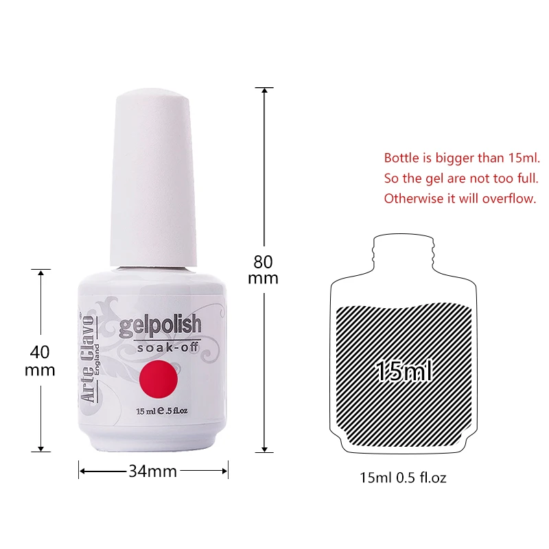 

Arte Clavo 15ml Nude Pink Color UV Gelpolish Soak Off Vernis Gellak Nail Art Gel Nail Polish Lakiery Hybrydowe Top Coat Manicure