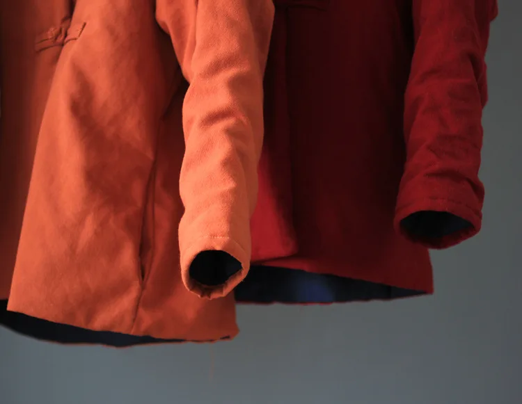 Женская утепленная куртка льняное пальто-туника в стиле Харадзюку для зимы |