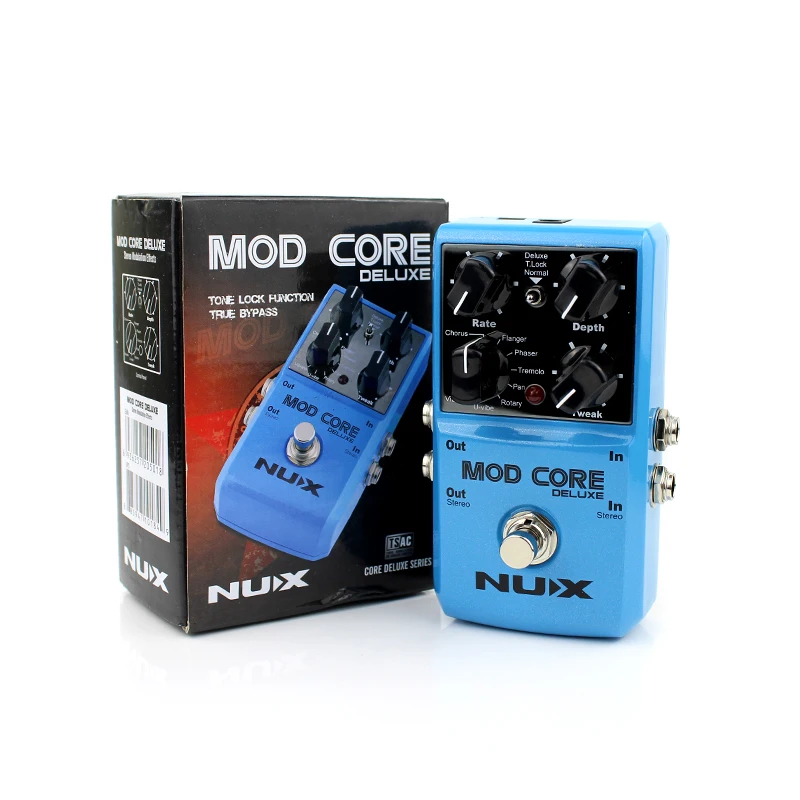 nux mod core deluxe digital peripherie wirkung pedal 8 modulation peripherie mit ton lock für elektrische gitarre zubehör free global shippi