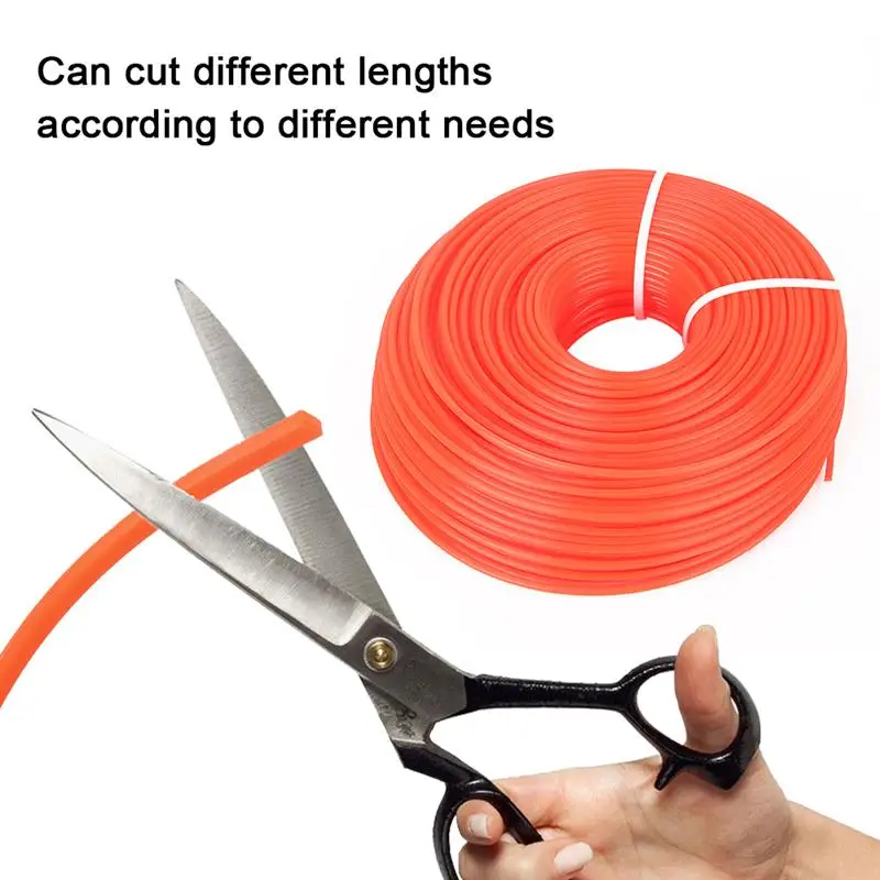 

70/80/95mm 6 Type Nylon Trimmer Rope Fine Quality Brush Cutter Head Strimmer Line Mowing Wire Lawn Mower Accessories