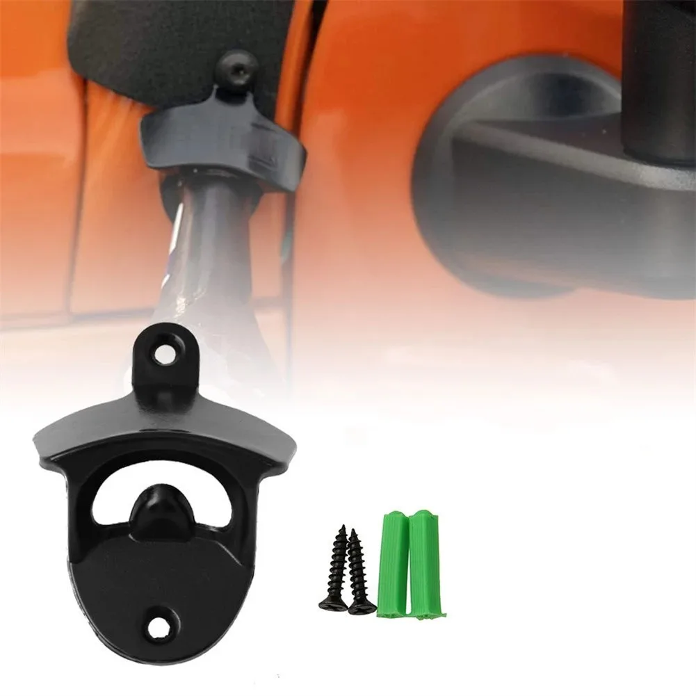 

Car Interior Parts Body Mounted Bottle Opener Fit ForJeep Wrangler JK JKU Unlimited 2007-2018 Black Opener Tools High Quality