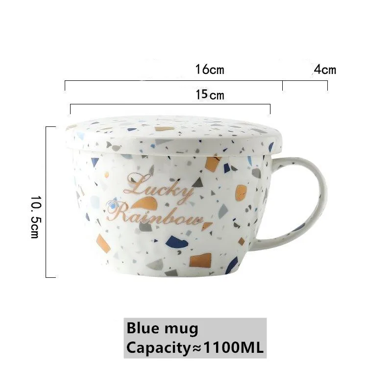 Творческий большой кружка для завтрака Крупы Керамика чаша важные факторы