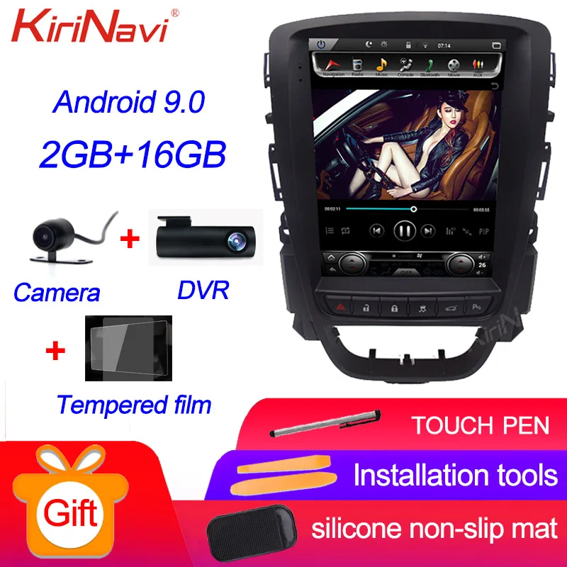 android car radio KiriNavi вертикальный экран Tesla стиль 10,4 ''Android 9,0 Автомагнитола для Opel ASTRA J Buick 2009- Автомобильный мультимедийный Dvd навигатор - Цвет: android car radio
