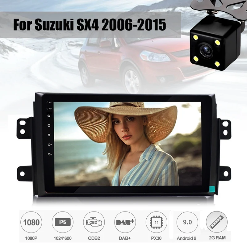 Android 9 0 2 + 32G Автомобильный DvD стерео для Suzuki SX4 2006-2015 дюймов Din HD IPS сенсорный GPS