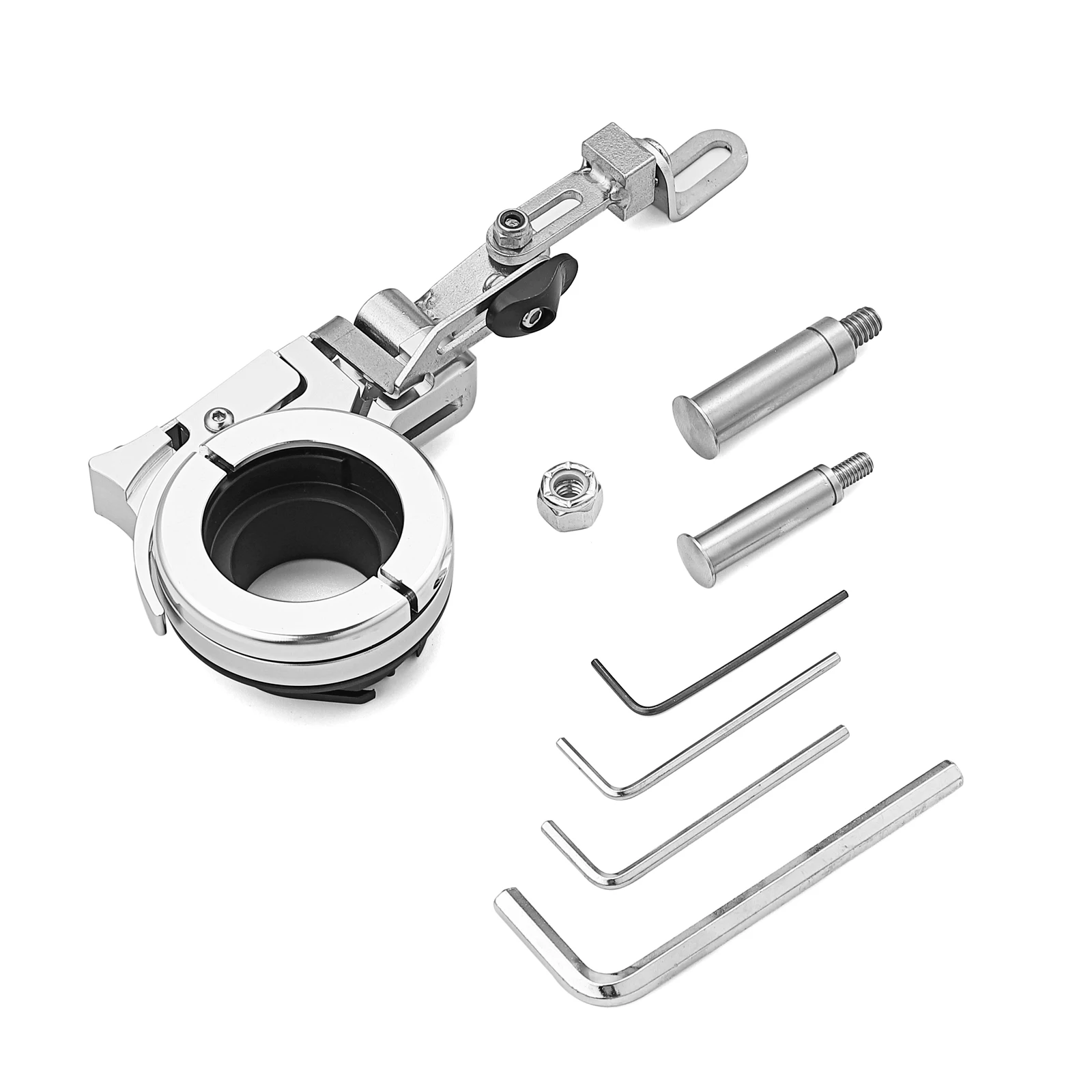 

For Harley Softail DYNA Sportster 1996-2007 Touring 1" Diameter Handlebar Lock Kit Throttle Cable Model Rustproof Aluminum