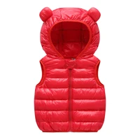 hooded vest vest for girl waistcoats for kids winter childrens warm clothes sleeveless coat clothing from girls 1 to 7 years