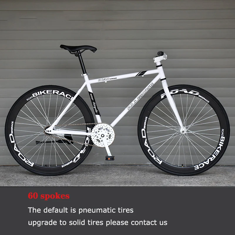 Велосипед с фиксированной передачей стальная рама колеса 26 дюймов 60 мм | Спорт и