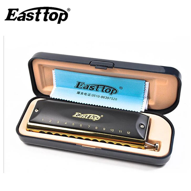 Easttop Хроматическая губная гармоника с 12 отверстиями 48 тонов для рта органная блюз
