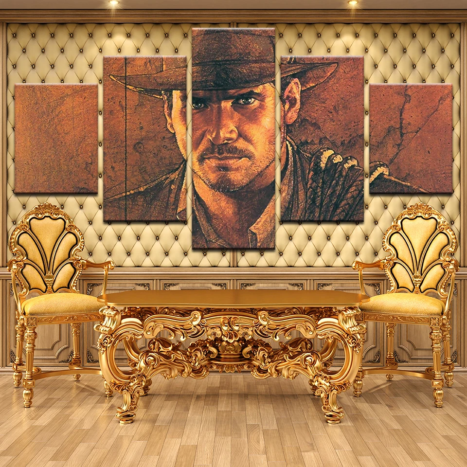 Современный плакат Raiders Of The Lost Ark художественные настенные картины 5 шт. ткань