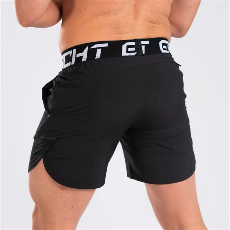 

New Men Fitness Bodybuilding Shorts Man Summer Gyms Workout Male Breathable Quick Dry Sportswear Jogger Beach Short Pants