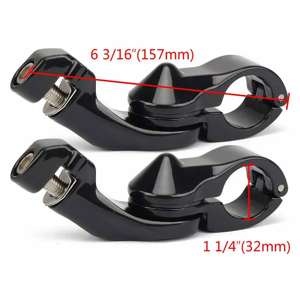 

Adjustable Highway Foot Pegs Installation Kit 2pcs 1 4 32mm with 1.25 Inch Engine Motorcycle Parts for Harley Yamaha Honda