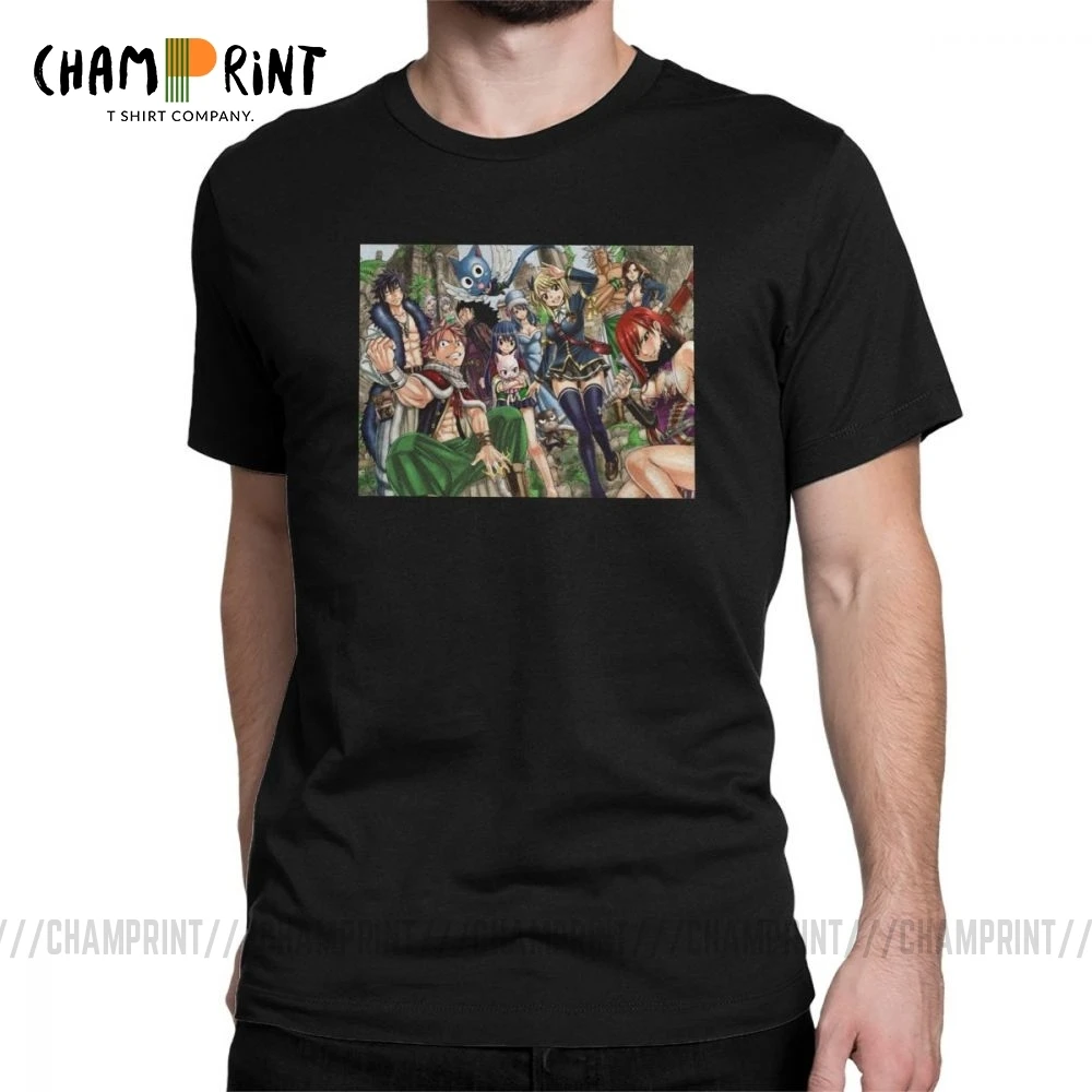 Сказочный хвост футболки Друзья для мужчин короткий рукав Винтаж Футболка