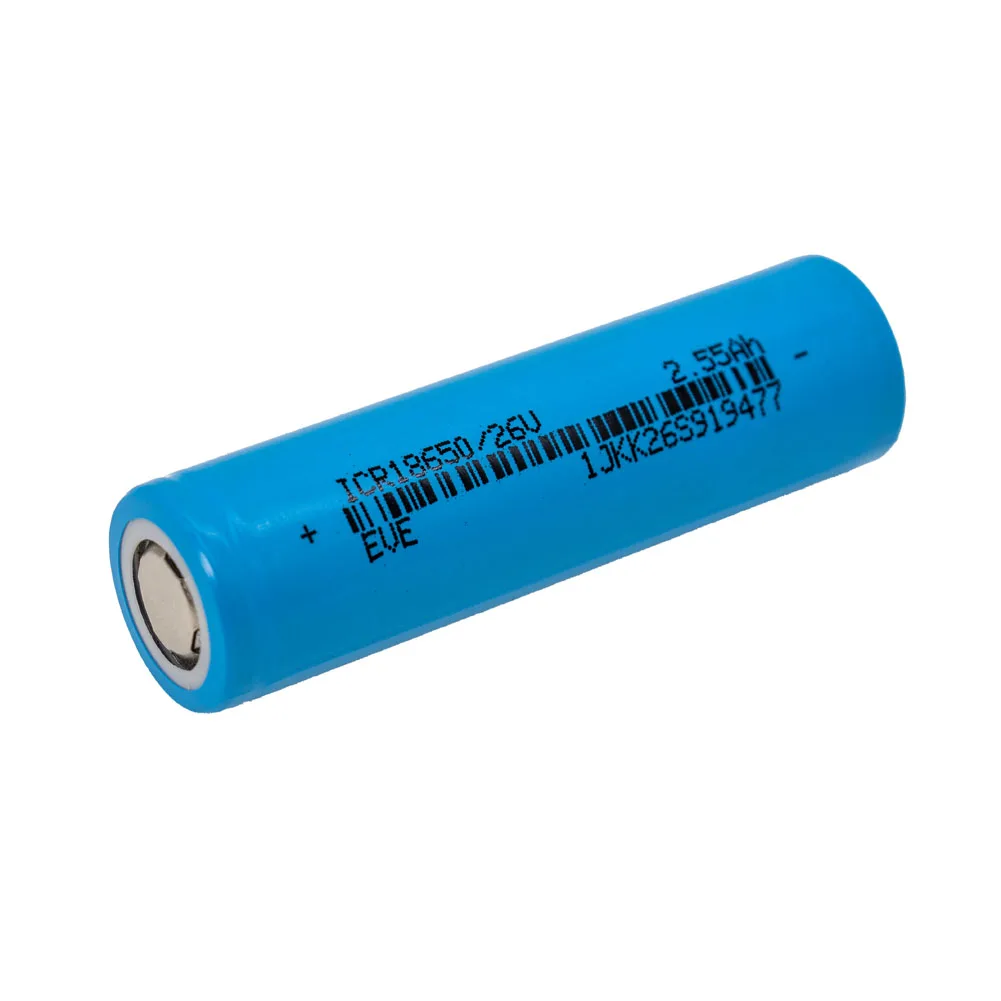 

100% New Original Brand ICR18650 18650 3.6V Rechargeable Lithium Battery 2550mAh 100 Pcs 1 Box
