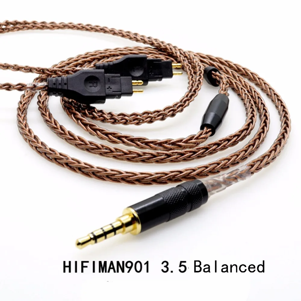 TOP-HiFi 1.2m 8cores Pure Copper Headphone Replacement Audio Cable for HD600 HD650 HD525 HD545 HD565 HD580 Headphones enlarge