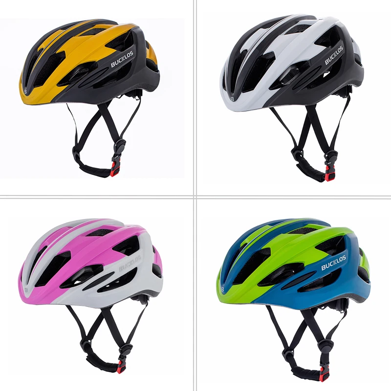

BUCKLOS Road Bike Helmet Ultralight Bicycle Helmets Men Mountain Bike Riding Integrally-molded Women Cycling Helmet