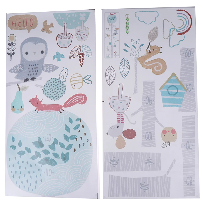 Настенная Наклейка для измерения высоты в виде лесных животных деревьев 1 шт. |