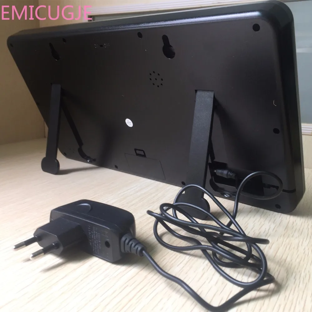 2017 13 дюймовые большие светодиодные настенные часы цифровые настольные