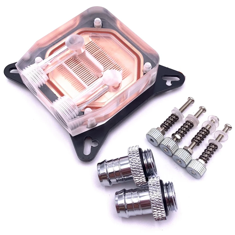 

GPU Water-Cooled Dual-Channel Copper Pillar Graphics Card Water-Cooled Radiator 0.4mm Suitable for AMD W40