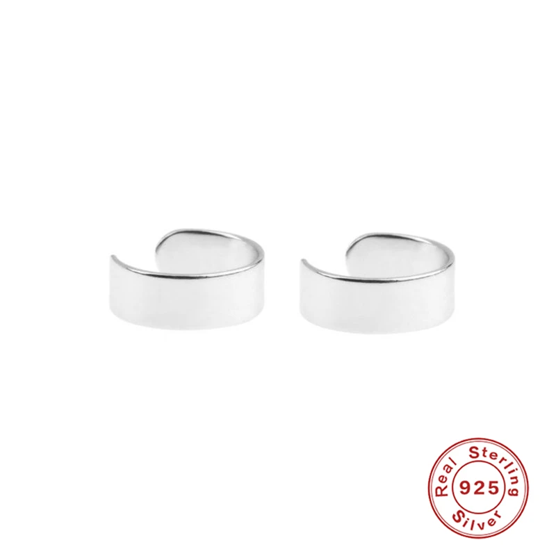 925 Sterling Silver Earrings For Women Gold Triangle Girl Cartilage Ear Bone Female Party minimalism aretes R5 | Украшения и
