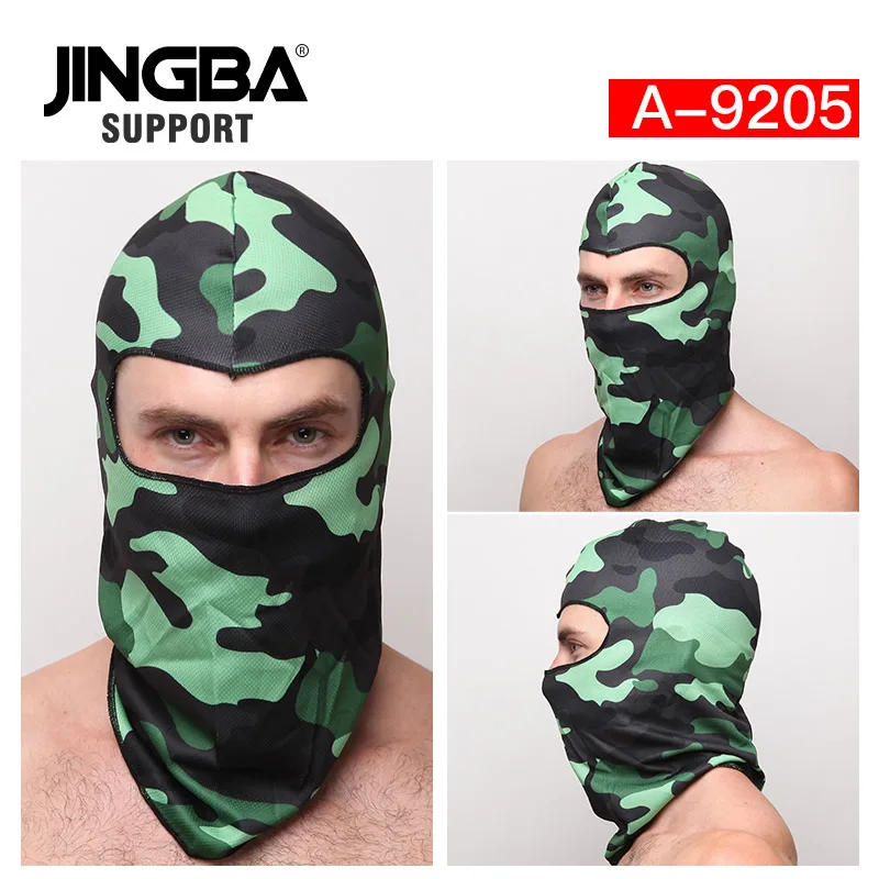 JINGBA поддержка маска для лица шарф Лыжная маска Балаклава с принтом черепа маски Велоспорт головной шарф шеи ветрозащитная Теплая бандана Зимняя Маска для мужчин - Цвет: A-9205