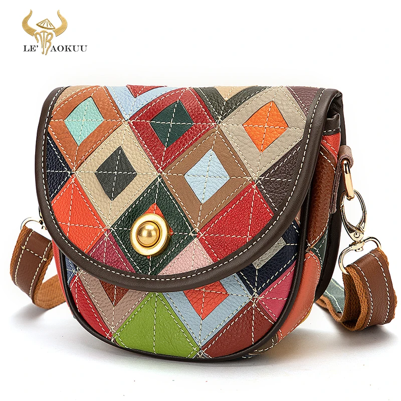 Multi-Color Quality Leather Luxury Brand Ladies Flower Fashion Small Handbag Shoulder bag Women Designer Female Tote bag 1121