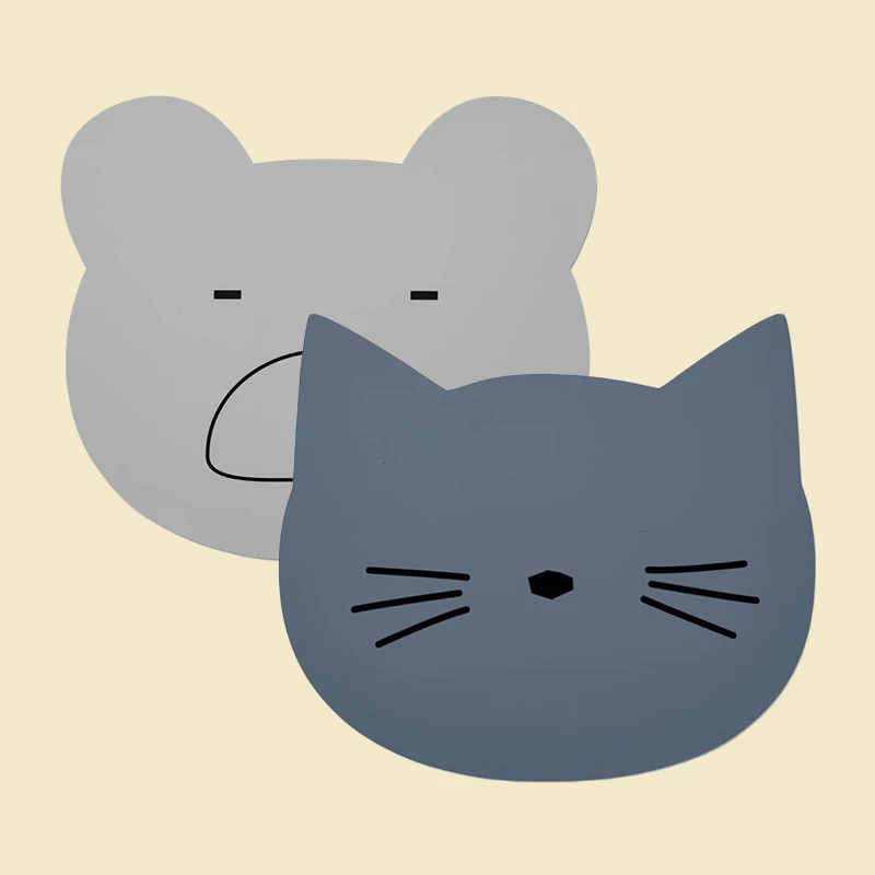 

Детский милый коврик для столовой посуды, водонепроницаемый теплоизоляционный коврик для младенцев, Набор детских силиконовых столовых пр...