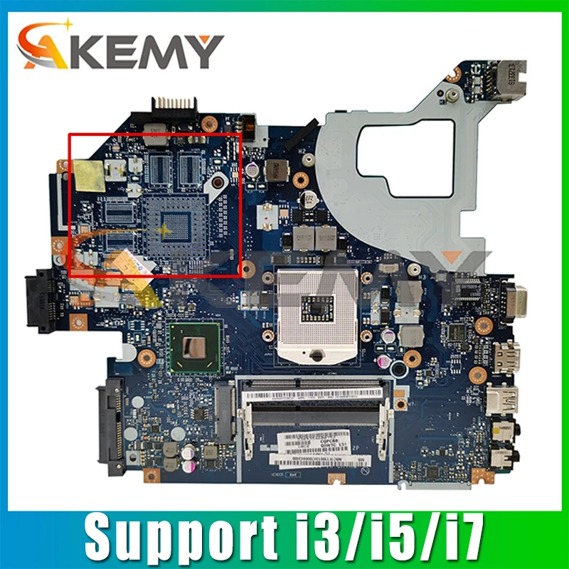 

For Acer E1-531 V3-531 E1-571G V3-571G Laptop Motherboard Q5WV1 LA-7912P MB With SLJ8C HM77 Support i3/i5/i7 100% Fully Tested