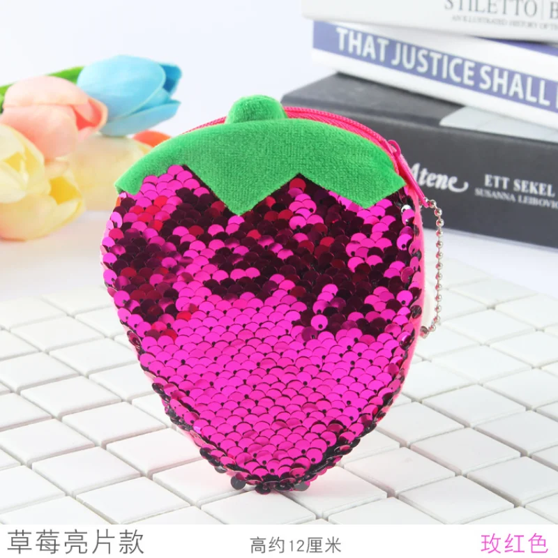 

Sequins Color Changing Portable Pocket Purse Coin Key Pouch Students Graduation Gift Wholesale Ladies Zippered Card Bag