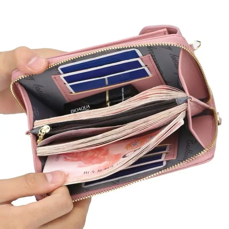 

Korean-style shoulder Bag New Fashion Girl Phone Bag Simple Hasp PU Leather Female Small Crossbody Bag